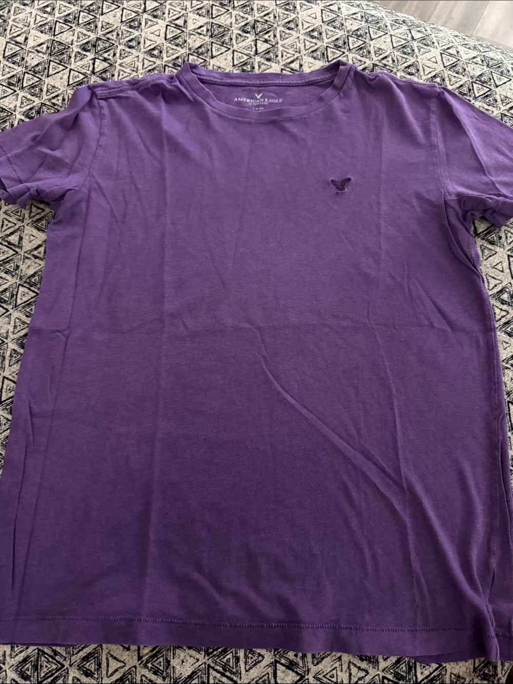 American Eagle Outfitters Purple Short Sleeve Crew T-Shirt